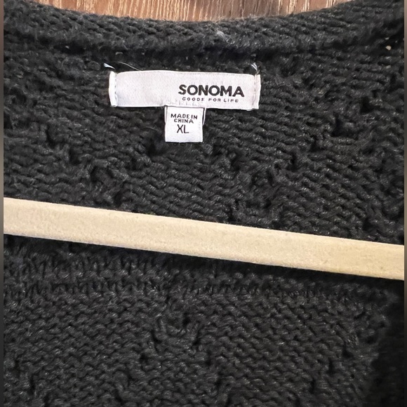 Sonoma Gray Open-front Sweater Vest - Picture 3 of 5